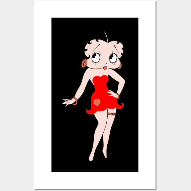 Betty Boop Wall Art by JAFARSODIK